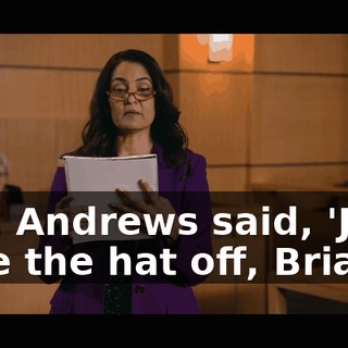 "Mr. Andrews said, 'Just take the hat off, Brian.'"