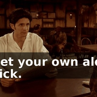 Get your own ale, dick.