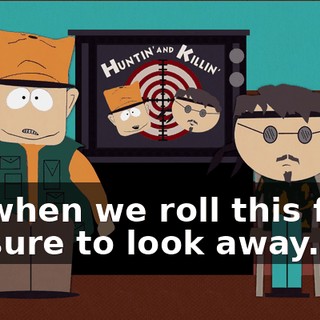 So when we roll this film, be sure to look away.