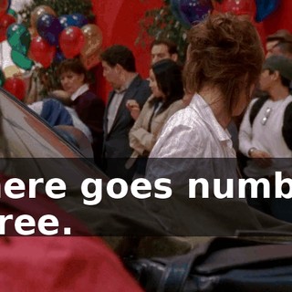 There goes number three.