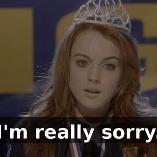 I'm really sorry.