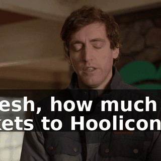 Dinesh, how much are tickets to Hoolicon?