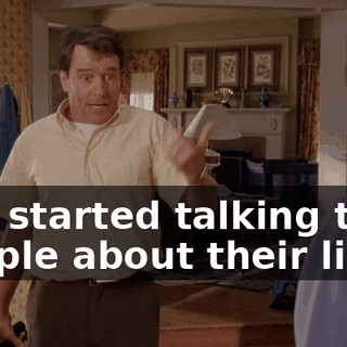 and started talking to people about their lives.
