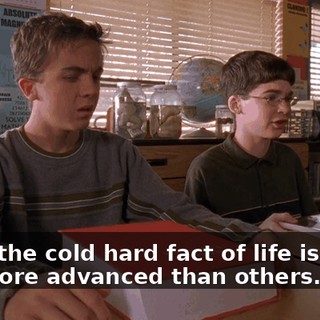 Well, the cold hard fact of life is some are more advanced than others.
