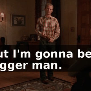 but I'm gonna be a bigger man.