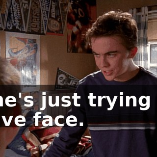 She's just trying to save face.