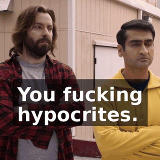 You fucking hypocrites.