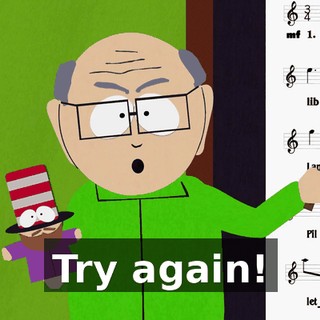Try again!