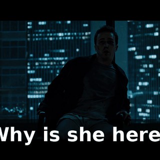 Why is she here?