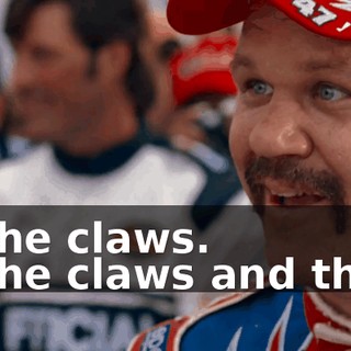 - With the claws. - With the claws and the beak.