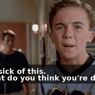 - I'm sick of this. - What do you think you're doing?