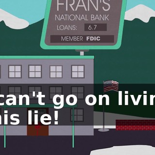 I can't go on living this lie!