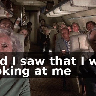 And I saw that I was looking at me