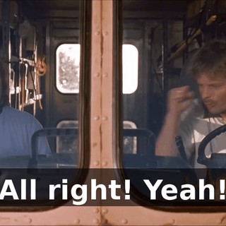 All right! Yeah!