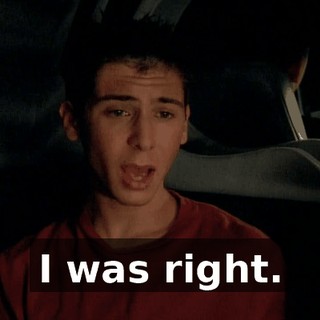 I was right.