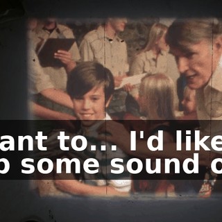 I want to... I'd like to pop some sound on.