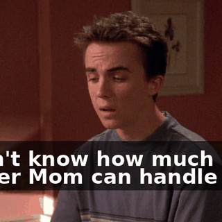 I don't know how much longer Mom can handle this.