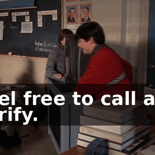 Feel free to call and verify.