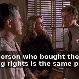 The person who bought the mining rights is the same person