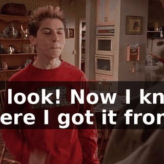 My look! Now I know where I got it from.