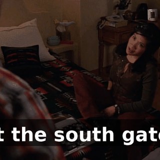 at the south gate.