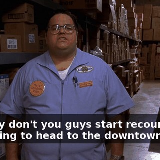 So why don't you guys start recounting? I'm going to head to the downtown store