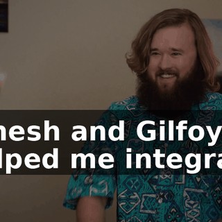 Dinesh and Gilfoyle helped me integrate