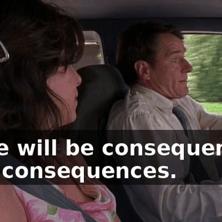 there will be consequences. Dire consequences.