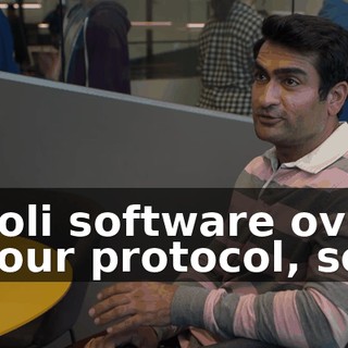 Hooli software over to our protocol, so...