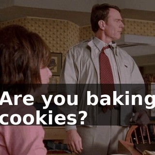 Are you baking cookies?
