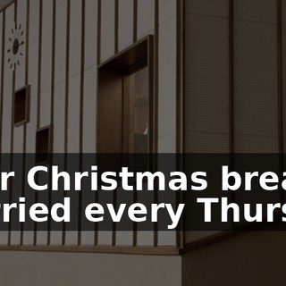 After Christmas break, we tried every Thursday