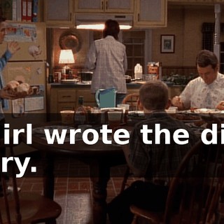 A girl wrote the dirty story.