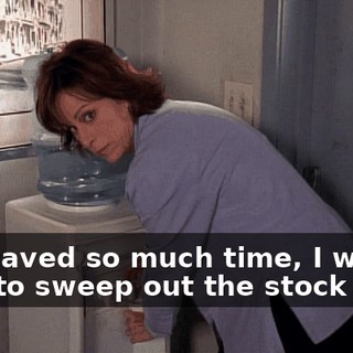and saved so much time, I was able to sweep out the stock room