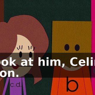 Look at him, Celine Dion.