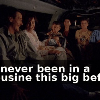 I've never been in a limousine this big before.