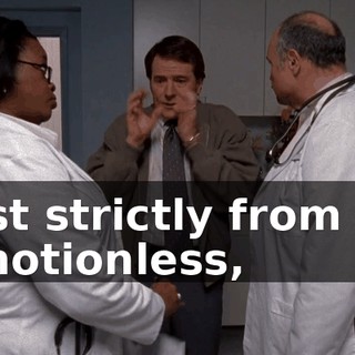 Just strictly from an emotionless,