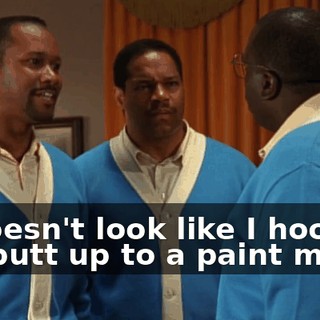 it doesn't look like I hooked my butt up to a paint mixer.