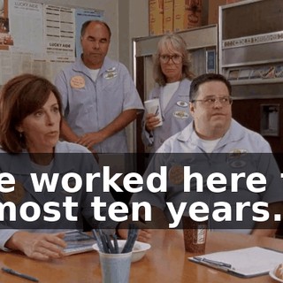 I've worked here for almost ten years.