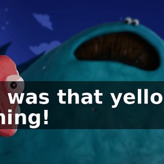 It was that yellow thing!