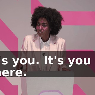 It's you. It's you in there.