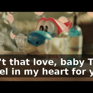 ♪ Ain't that love, baby That I feel in my heart for you ♪