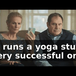 She runs a yoga studio! A very successful one!