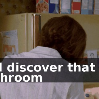 and discover that the bathroom