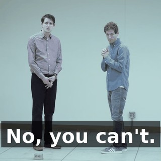 No, you can't.