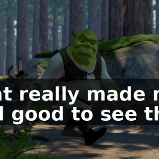 That really made me feel good to see that.