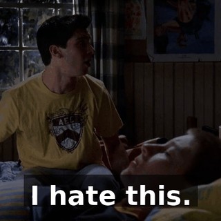 I hate this.