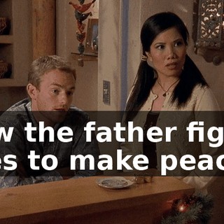 Now the father figure tries to make peace.