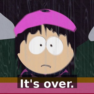 It's over.