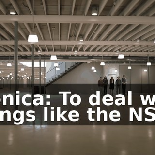 Monica: To deal with things like the NSA.