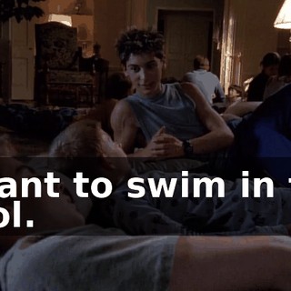 I want to swim in the pool.